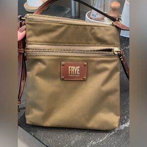 Frye Tan/olive Crossbody Bag